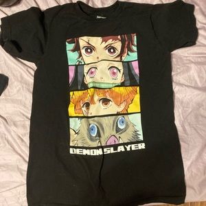 Four Anime (Mha, Demon Slayer & Naruto) graphic tees